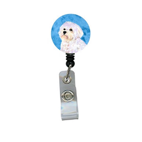 Teachers Aid Maltese Retractable Badge Reel Or Id Holder With Clip TE236595